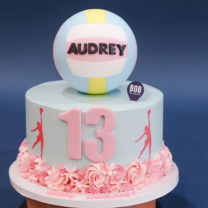 Volleyball Fanatic Birthday Cake