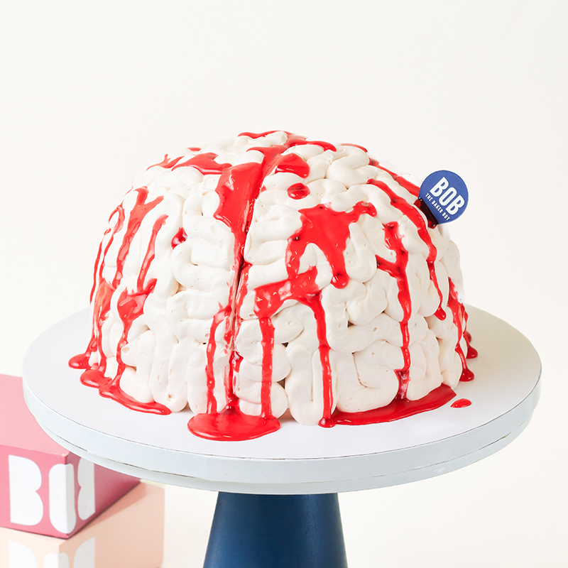 Bloody Brains Prank Cake