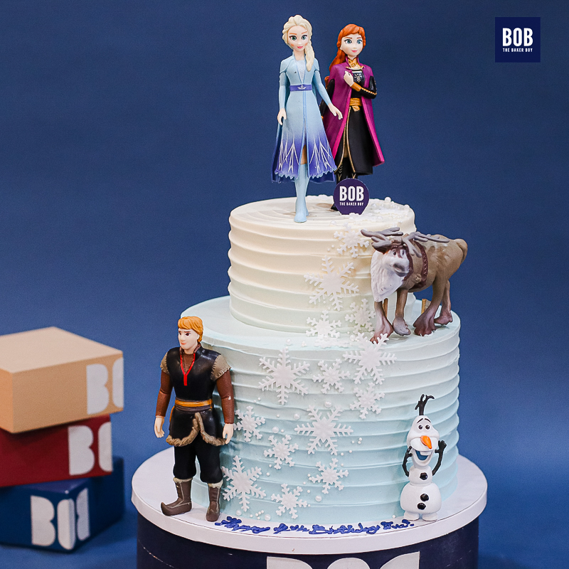 Elsa and Anna Frozen Birthday Cake