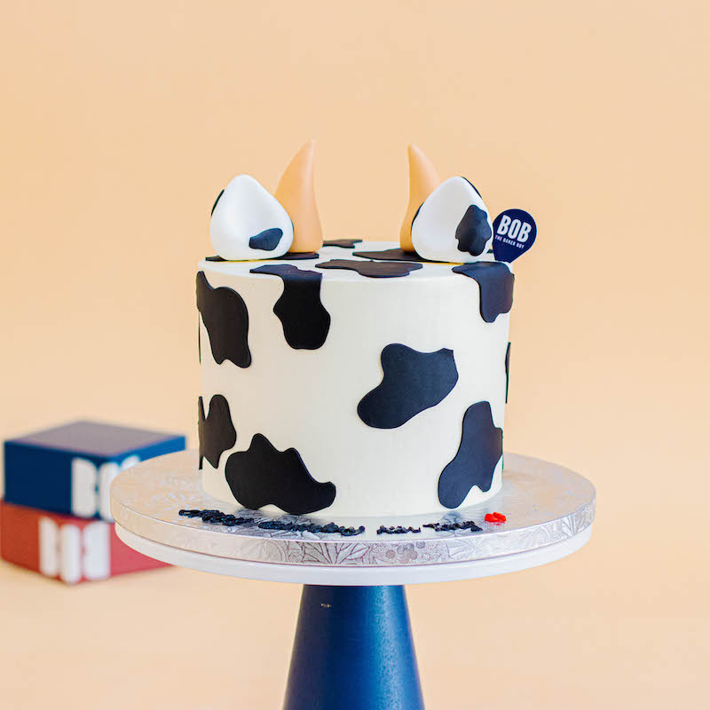 Holy Cow Cake with Ivory Horns