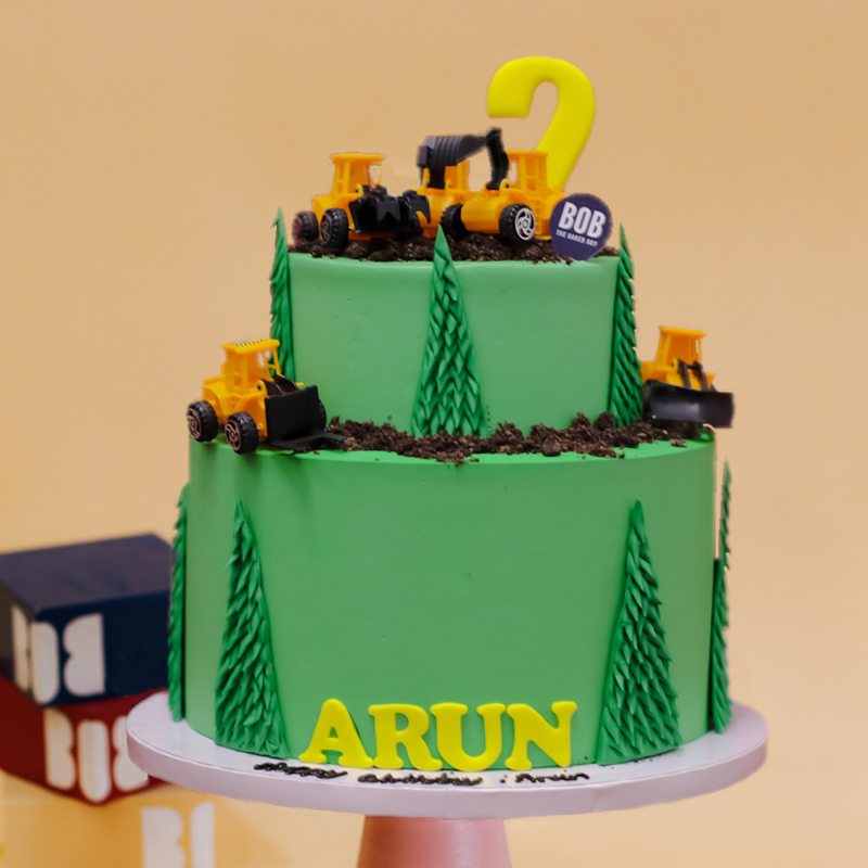 Construction Cake in the Greens