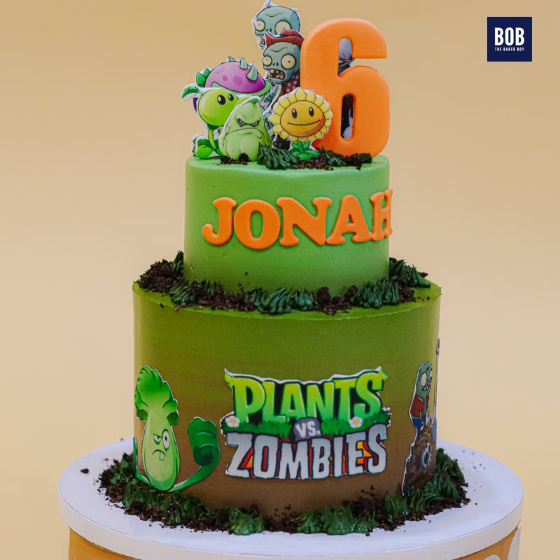 Plants VS Zombies Cake in Green