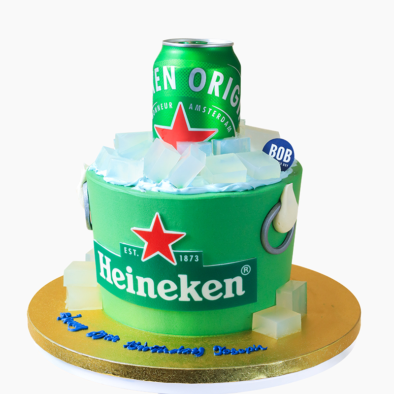 Heineken Bucket Cake