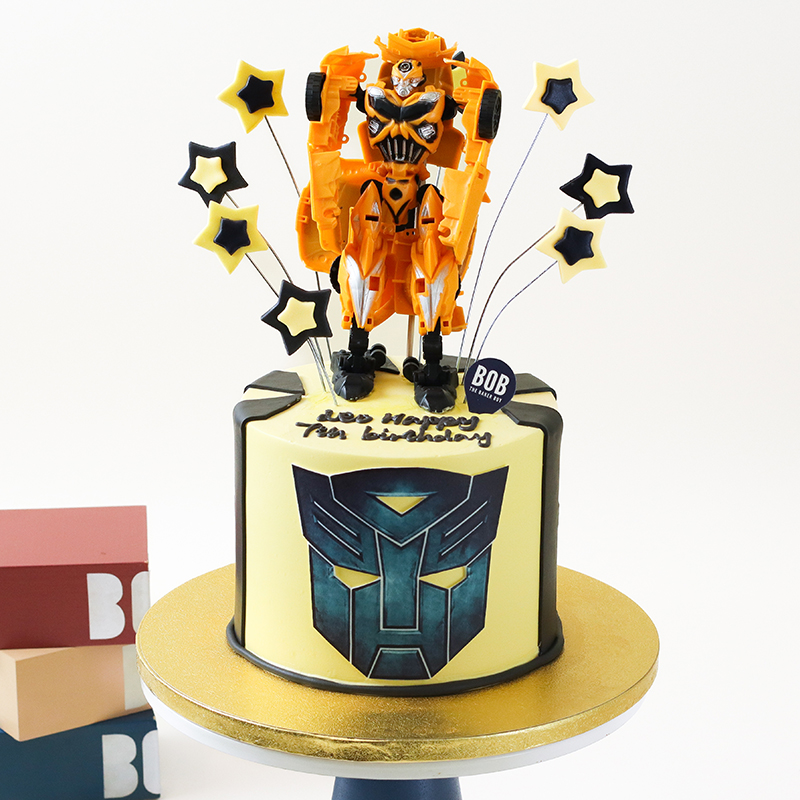 Transformers Inspired Bumble Bee Cake