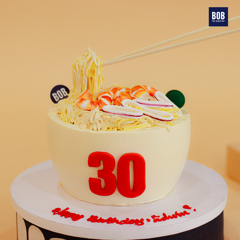 3D Prawn Noodles Cake