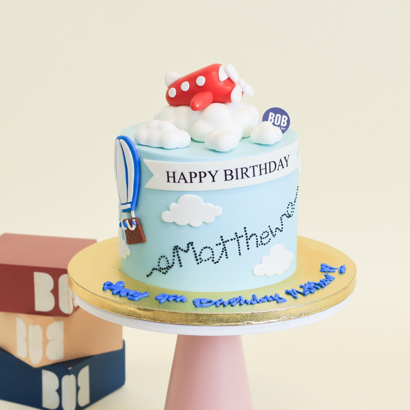 Aeroplane Theme Cake | Buy Custom Cake | Kids Birthday Cake