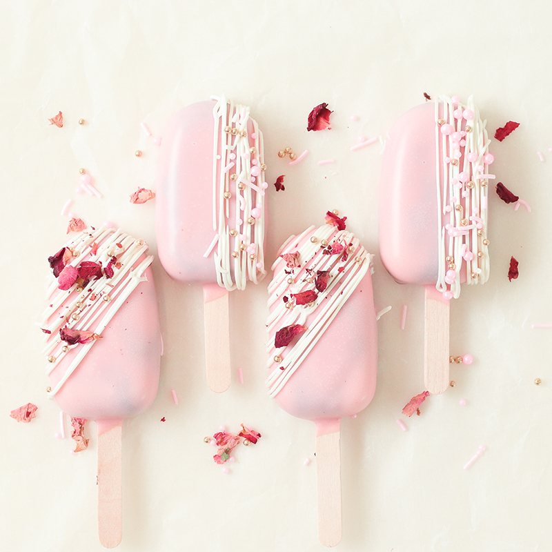 Pink Popsicle Cakes (4pcs)