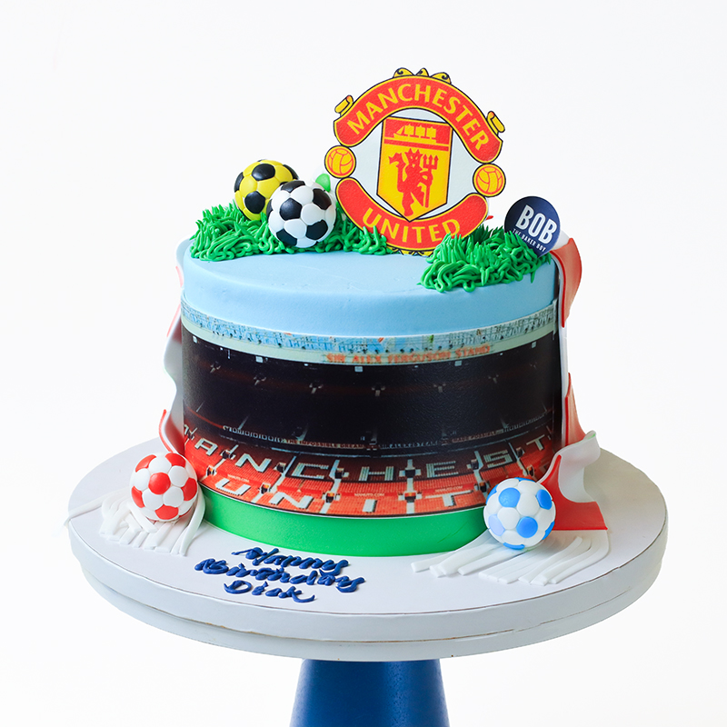Football Cake with Soccer Balls