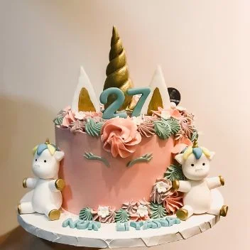 Mythical Pastel Unicorn Cake