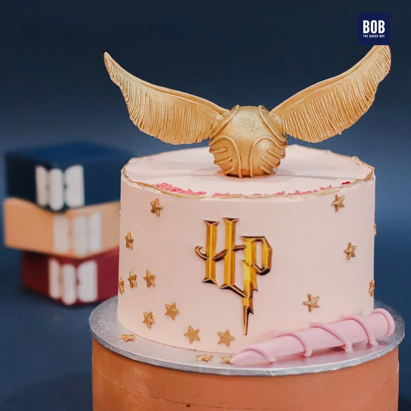 Harry Potter Golden Snitch Cake