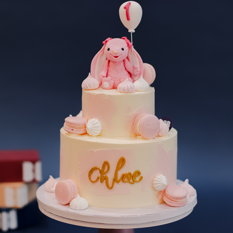 Cute JellyCat Bunny Cake with Balloon