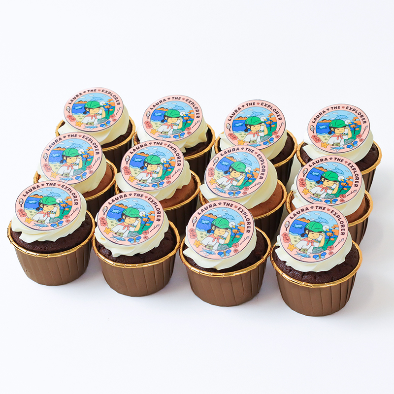 Edible Printed Cupcakes (Dozen)