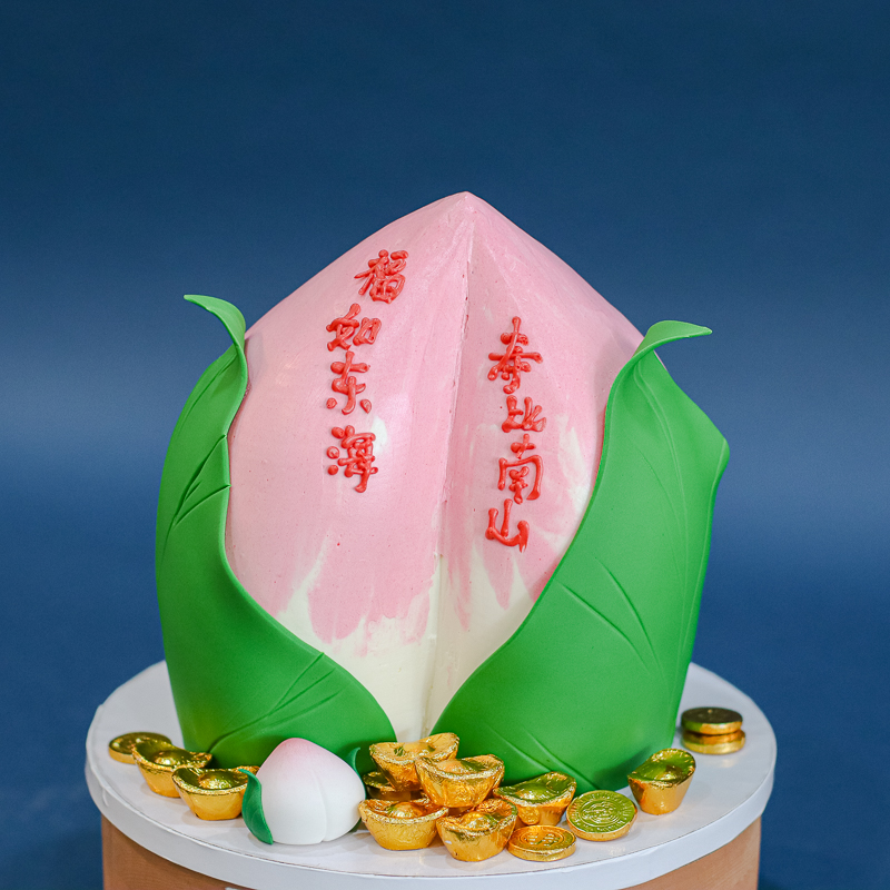 3D Longevity Shou Tao Bun Cake