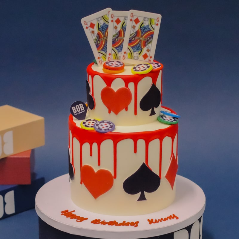 Lucky Casino Poker Cake