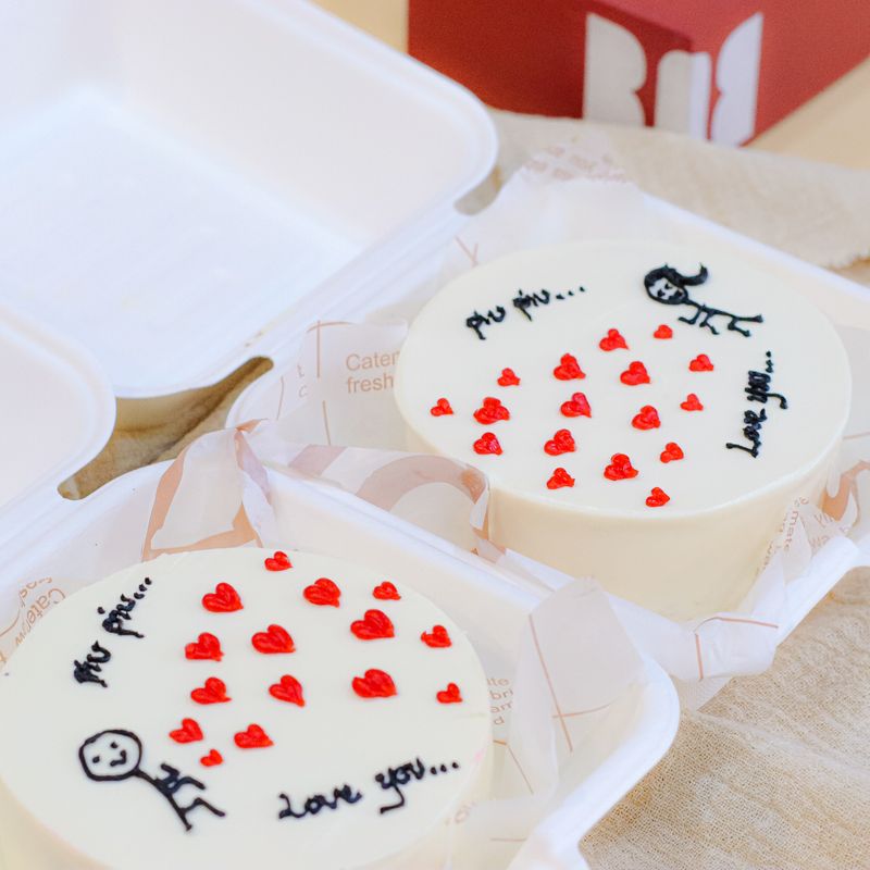 Valentines Day Bento Cake Set