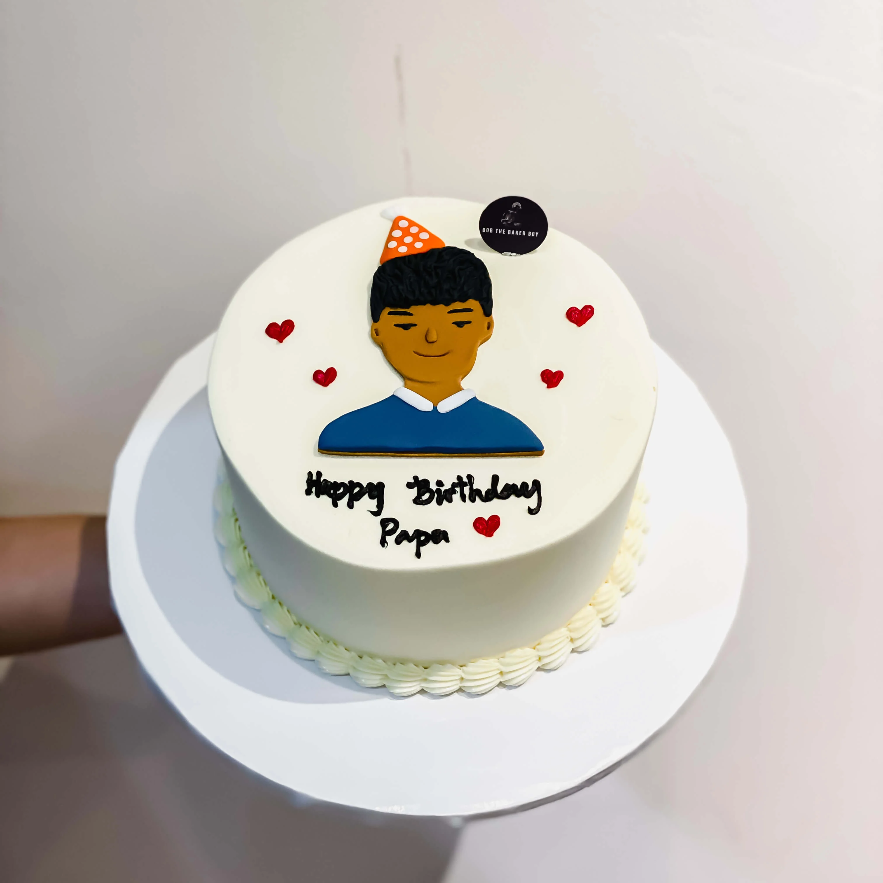 Korean Lettering Cake with Smiling Oppa II