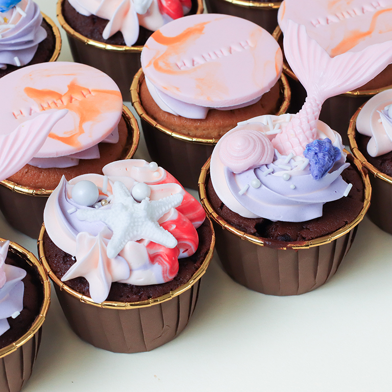 Little Mermaid Cupcakes (Dozen)