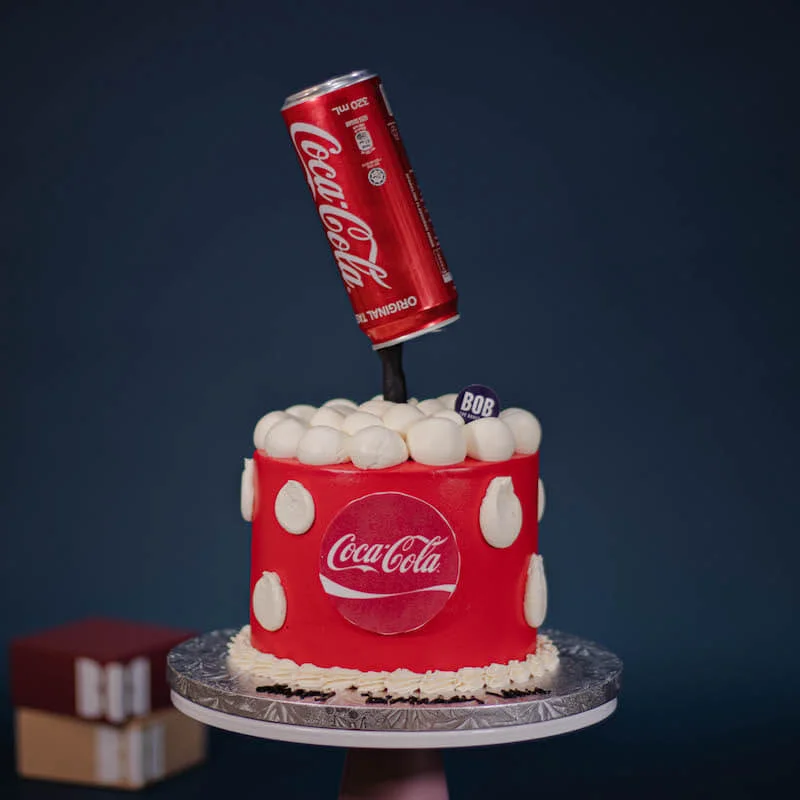 Gravity Defying Coke Lover Cake