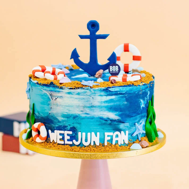 Nautical Cake with Float and Anchor