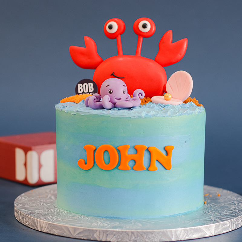 Cute Crabby Birthday Cake