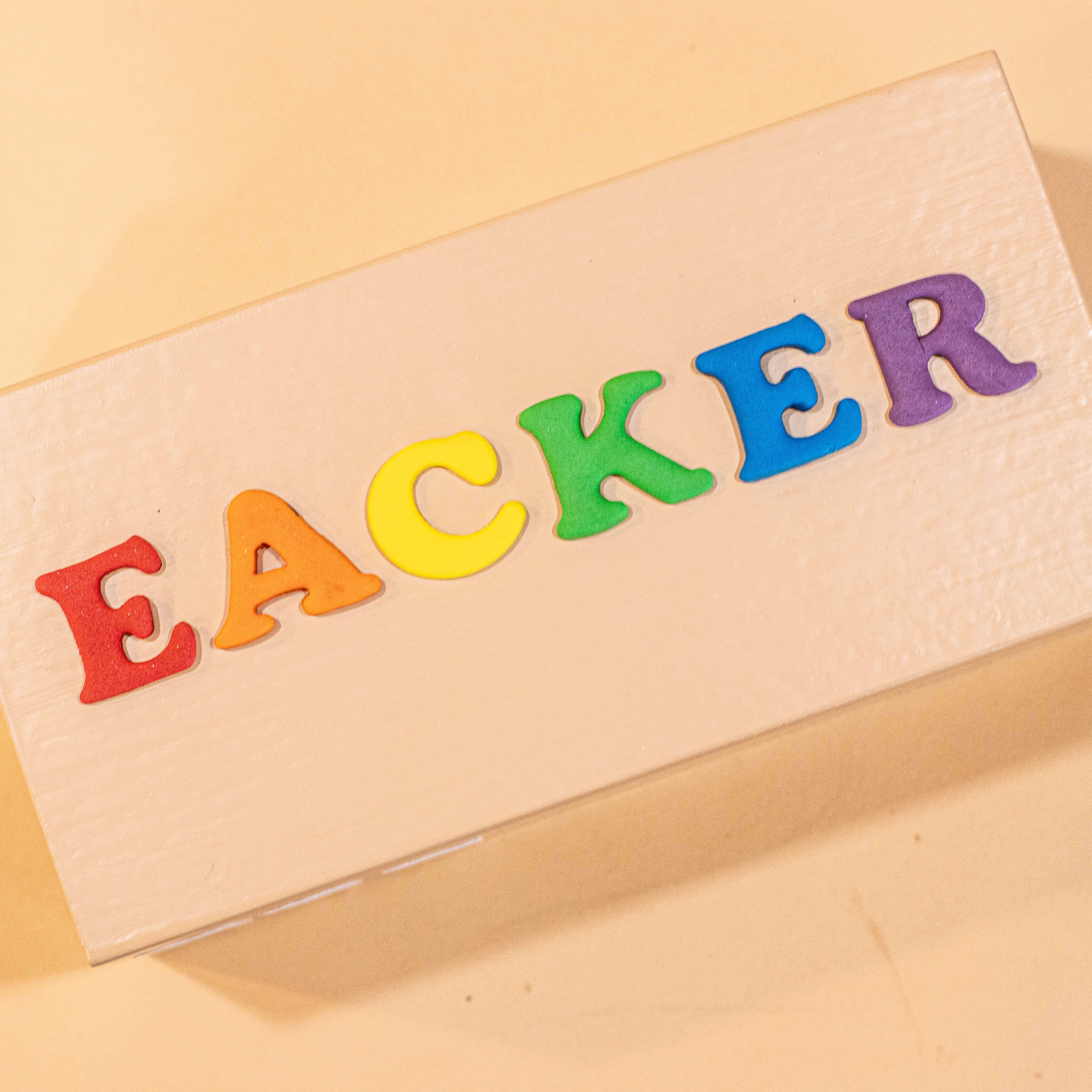 Colorful Fondant Name (Maximum 9 Letters)