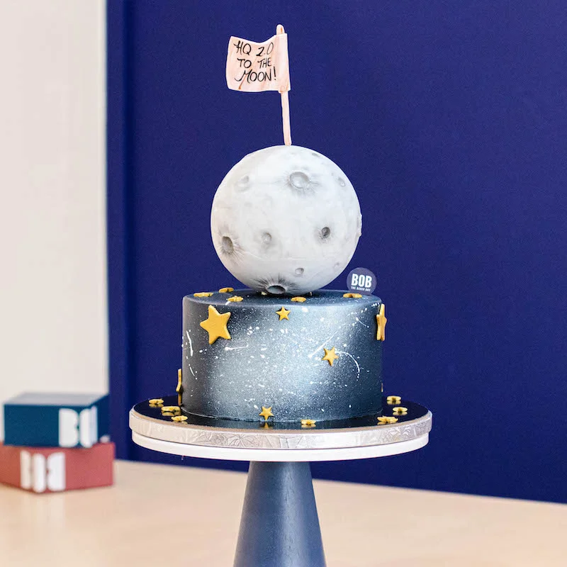 Going To The Moon Galaxy Cake