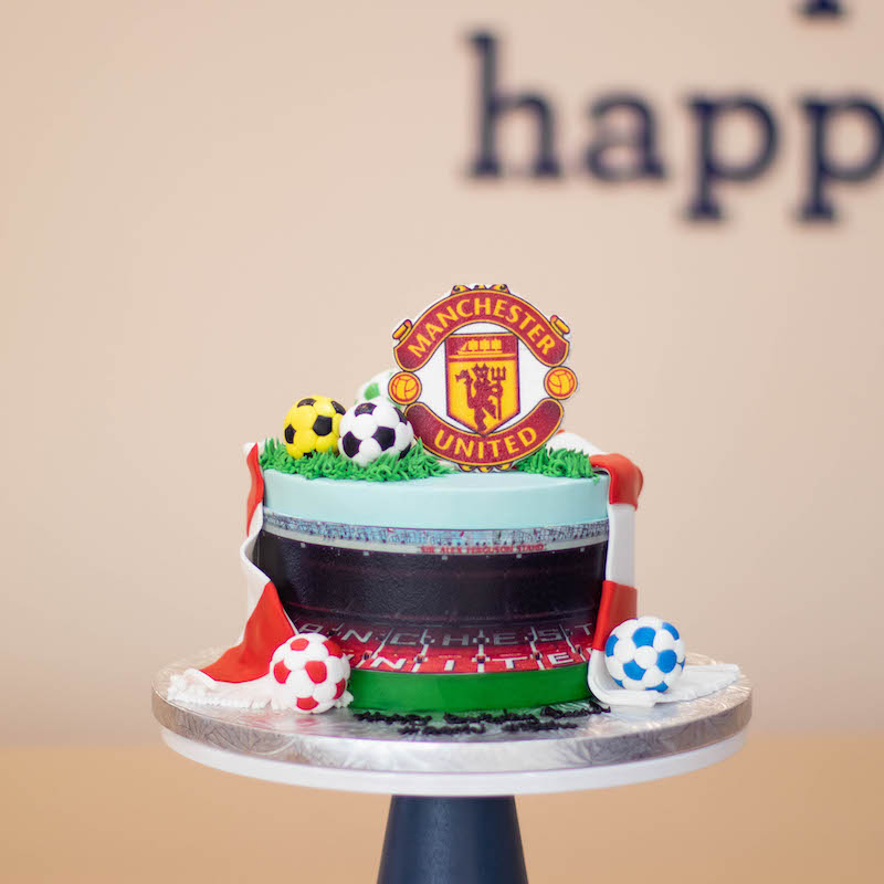 Football Cake with Soccer Balls