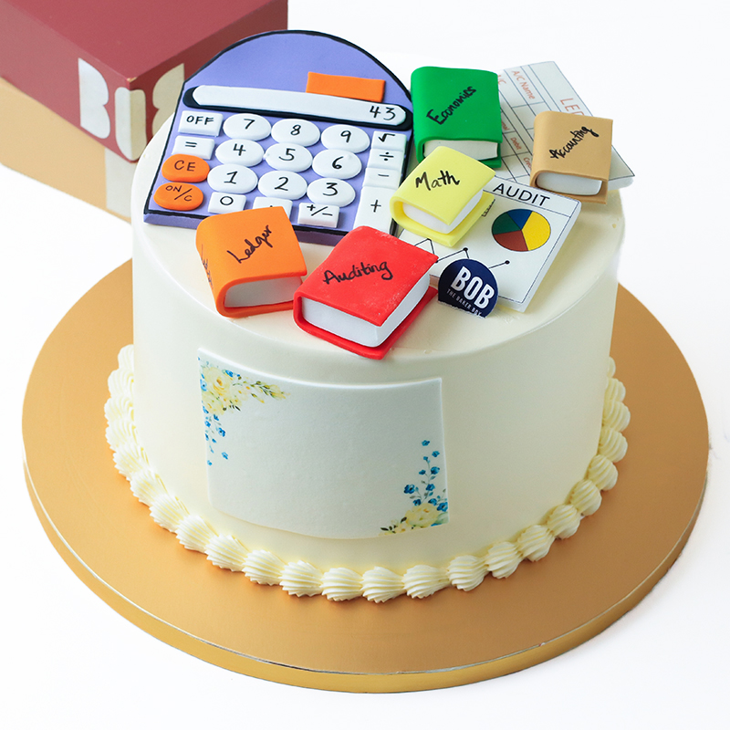 Cute Math Teachers Day Cake