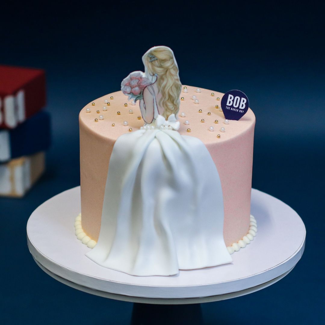 Dainty Bride Engagement Cake