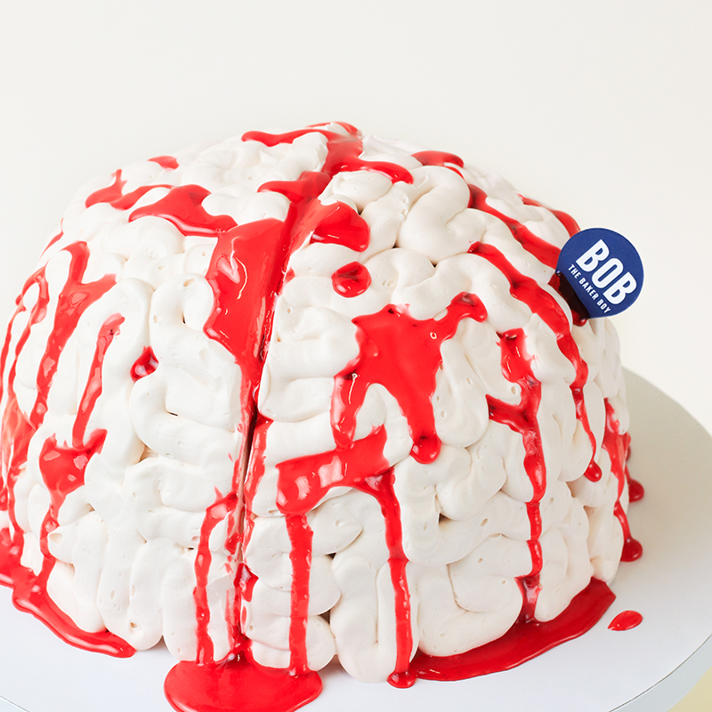 Bloody Brains Prank Cake