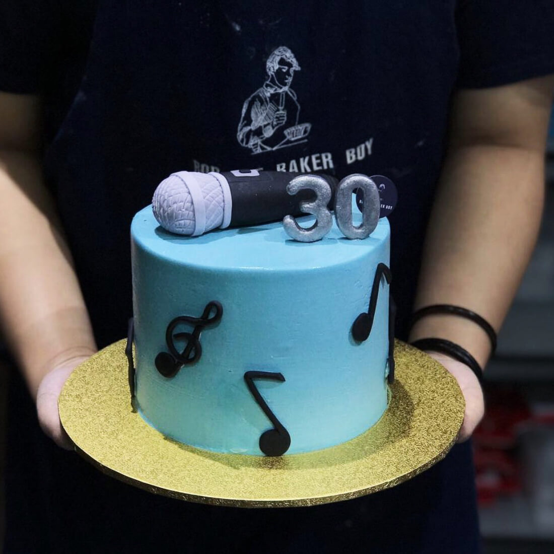 Karaoke Lover Cake with Music Notes