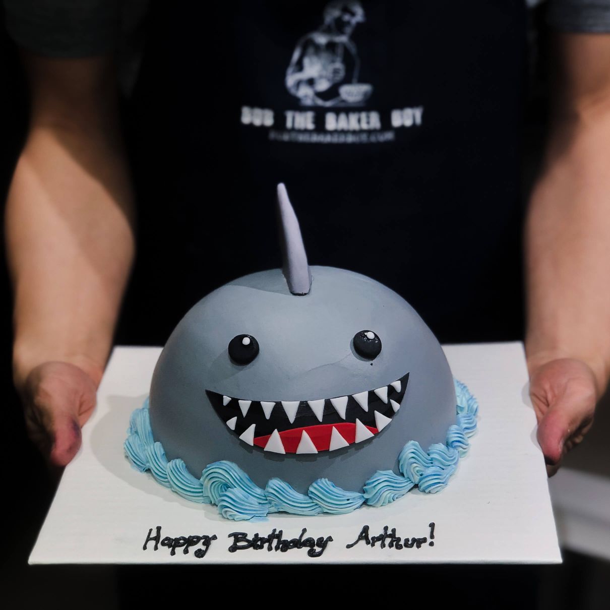 3D Cute Baby Shark Shaped Cake