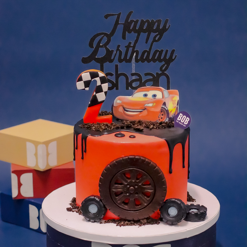 McQueen Cars Inspired Cake