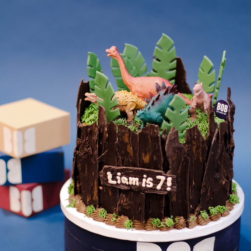 Foresty Ferocious Dinosaur Cake