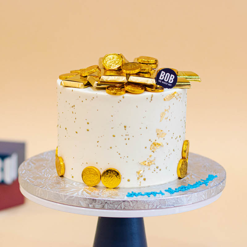 Gold Bars and Coins Cake